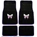 Front Rear Mystical Butterfly Purple Universal Carpet floor Mats for Car Truck