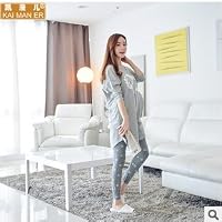 MH-RITA Korean Autumn Winter Pajamas Cartoon Long Sleeve Cotton Pajama Set Plus Size Pijamas Mujer Pijama Women M L XL XXL 3XL Q580,Gray 1,M
