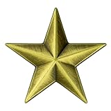 3D 5 Point Bronze Star Lapel Pin