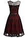 Missmay Women's Vintage Embroidered Lined Polka Dots Cocktail Swing Dress