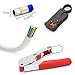 CoZroom Electricity Set with Coaxial Cable Stripper for RG6, RG59/62 and RG58, Coaxial Compression Crimp Tool and Universal RG-6 Coaxial Locking Compression Connector