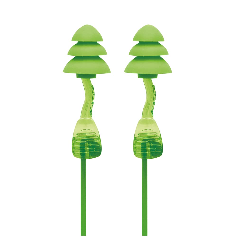 Moldex 6451 SNR 33dB Twisters Earplugs with Cord, Multi-Colour, single unit,Large