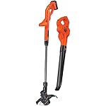 BLACK+DECKER LCC221 20V MAX Lithium String Trimmer/Edger Plus Sweeper Combo Kit, 10"