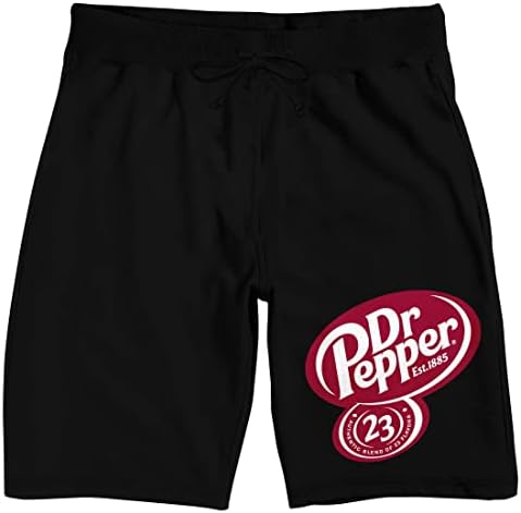 Batman Classic Bat Logo Men's Black Drawstring Sleep Pajama Shorts