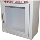 NON Alarmed AED Defibrillator Wall Mounted Storage Cabinet Fit for Philips and HeartSine