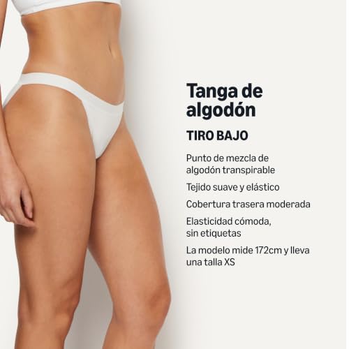 Amazon Essentials Women's Cotton Jersey Thong Underwear Pack of 6