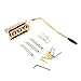 Musiclily 52.5mm Guitar Tremolo Bridge Assembly System Set for Fender Stratocaster Strat Guitar Replacement,Gold