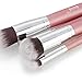 Jessup Kabuki 10pcs Pink/Silver Cosmetics Makeup Brush Tools kit Buffer Eyeliner Blending Eye Concealer Power Foundation Handmade Fiber Hair Brush Set T068