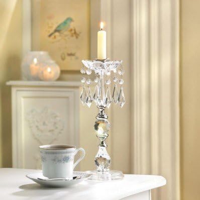 Crystals Candle Holder Stand NEW WEDDING Candleabra Table Centerpiece