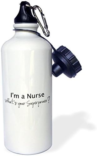 YuieKim Im A Nurse-Whats Your Superpower Aluminum Material Sports Water Bottle - 20 oz