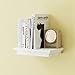 brightmaison White Crown Molding Floating Shelf Picture Ledge for Frames Book Display Décor with Concealed Metal Bracket for Stable Wall Mount