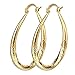 SOSUO Women Elegant 18k Yellow Gold Filled Stud Hoop Dangle Earring Wedding Jewelry
