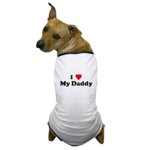 CafePress - I Love My Daddy Dog T-Shirt - Dog T-Shirt, Pet Clothing, Funny Dog Costume