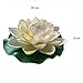 Emmix Artificial Water Lilies Foam Floating Lotus Flower for Pool Decoration and Pond Decoration 7