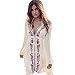 Jeasona (TM Women’s Long Sleeve Embroidered Beach Dress Swimsuit Cover Up