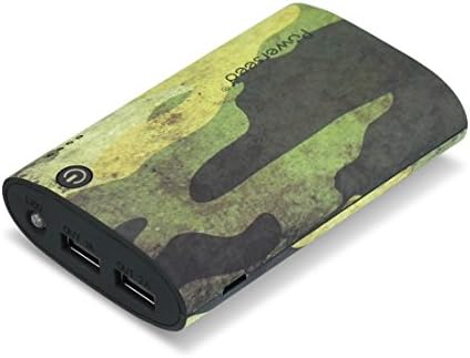 Powerseed Tank PS7800 Power Bank USB Portable Charger for Samsung Galaxy S6, S5, Samsung Gear, Note 4, Apple Watch, iPhone 4, iPhone 5, iPhone 5S, iPhone 5C, iPhone 6, Android Phones, iPad, Android Tablet, Windows Tablet, Go Pro Hero Camera, PSP, Nintendo 3DS, Sony Playstation Vita and more (CAMOUFLAGE)