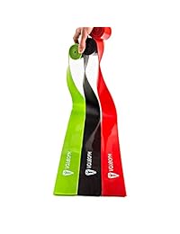 ValeoFM WOD Floss Band - for Athletes, Climbers & All Fitness Enthusiasts - Recovers, Mobilizes, Improves Blood Supply & Lymph Circulation - Pliability Exercise Bands