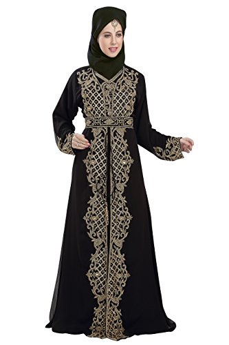 New Abaya Dubai Khaleeji Maghribi Thobe Caftan Dress For Women