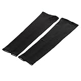Leegoal Sports Golf Climbing Sun UV Protection Arm Sleeves (Black,2 Pieces)