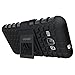 Galaxy J1 2016 Case, Galaxy Amp 2 Case, Galaxy Express 3 Case, OEAGO Tough Rugged Dual Layer Plastic Impact Defender Case Cover with Kickstand for Samsung Galaxy Amp 2 / J1 (2016) / Express 3 - Black
