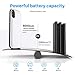 iPhone X Battery Case,[6000mAh] iphonex Portable Charger,Portable Rechargeable Protective Charging Case Slim for Apple iPhone 10,Support Lightning Earphone and Sync-Though(White)