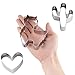 Llama Cactus Heart Shapes Cookie Cutters Set - 3 Pieces 4in Large Stainless Steel Fondant Molds Cutters for Making Muffins, Biscuits, Sandwiches, Etc.…