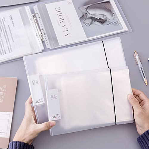 NILSTOREY Greeting Card Organizer, Holds 50+ Pages 2 Ring Binder