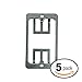Mediabridge Low Voltage Mounting Bracket - 1 Gang (5 Pack)