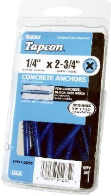 1/4 x 2-3/4 Concrete Phillips Anchor (Pack of 25) by Tapcon
