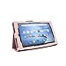 Case for Kindle Fire 7 Inch Tablet - Folio Case with Stand for Kindle Fire 7 Inch Tablet 5th Gen - Light Pink