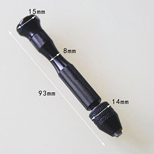 Botrong Precision Pin Vise Model Hand Drill Set with Twist Drill Bits Set of 11