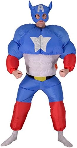 Inflatable American Superhero Costume for Adults