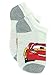 Disney Cars 3 Boys Toddler 6 pack No Show Socks (Shoe: 7-10 (Sock: 4-6), Grey/Multi No Show)