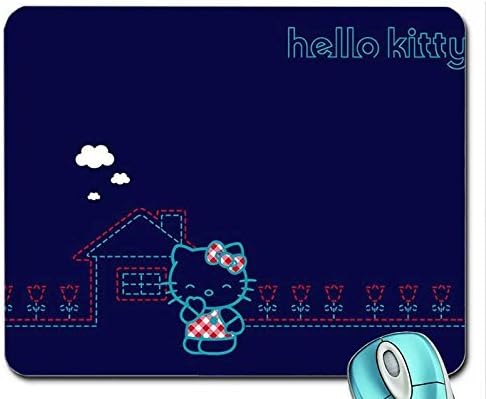 Anime blue bow Hello Kitty mouse pad computer mousepad