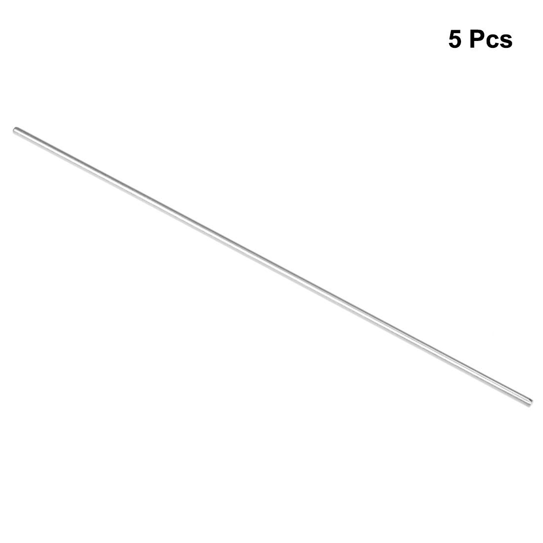 sourcing map Stainless Steel Solid Round Rods Metal Lathe Bar Stock for DIY Craft 100mmx1.5mm 5pcs, 100mm x 1.5mm - Image 4