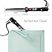 Curling Iron Professional Curling Wand Tourmaline Ceramic Barrel Hair Curler Hot Tools Beach Wave Curl for Long Hair Salon Home Use Travel | Heat Up Quickly | Heat Protective Glove | Black BLUETOPthumb 4
