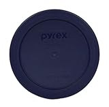 Pyrex Blue 3 Cup Round Storage Cover #7401-PC for Glass Bowls 2-Pack