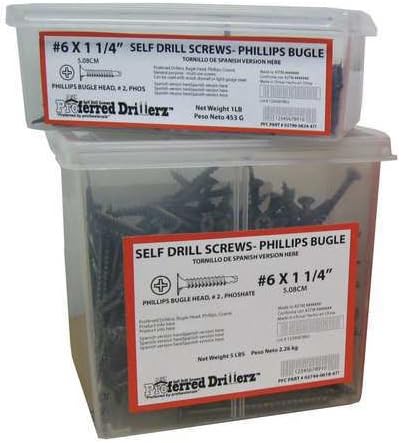 Self Drill Screw, Bugle, #8, 2 5/8 In, PK425