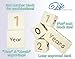 Baby Milestone Age Blocks | Natural Solid Wood | Days, Weeks, Months, Years | Newborn Gender Neutral (Boy or Girl) | Picture Photo Prop | Baby Shower Gender Reveal by Life Essentials