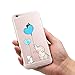LEMONCOVER Phone Case Compatible for iPhone 6 6S, Cute Novelty Animal Pattern Soft Silicone Protective Skin Ultra Slim Fit Bumper Clear Unique Design Back Cover for iPhone 6 6S,Elephant Bunny