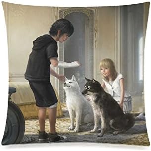HomeLi Brotherhood Final Fantasy Xv Custom Pillowcase Soft Zippered Throw Pillow Cover Cushion Covers Case Pillowslips 18X18 Inches(Two Sides)