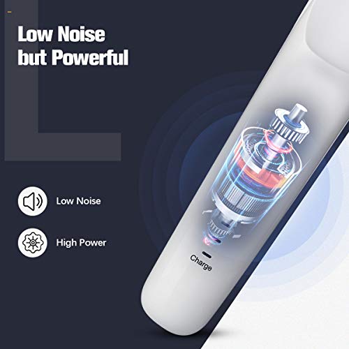 Tondeuse Cheveux Hommes Professionnel liaboe Tondeuse Barbe Rechargeable sans Fil avec Sabots Réglable 5 Hauteurs de Coupe（1.3mm-12mm）Norme d\'Étanchéité IPX7 Silencieux et Durable