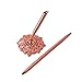 RUTICH Hollow Round Pen Holder Signing Pen Set for Wedding Bridal Engagement Valentine's Day Favors,Rose Gold 2 Pcs…