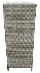 Safavieh Outdoor Collection Mazeli Grey Wicker