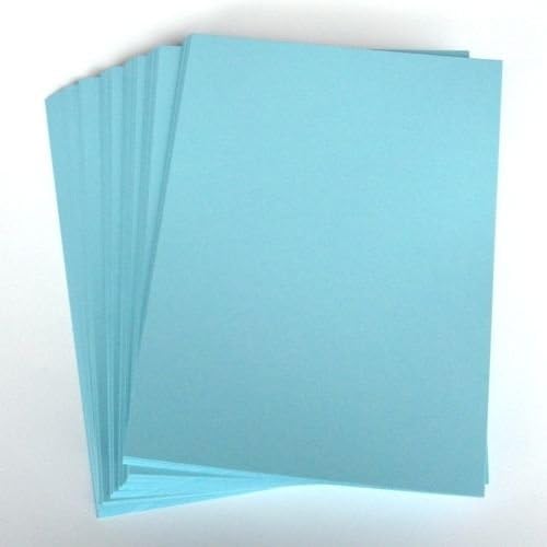 A4 Light Blue Card Stock x 50 Sheets, 220gsm (297mm x 210mm) Stella