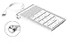 Cateck Aluminum Finish USB Numeric Keypad for iMac, MacBooks PCs and Laptops