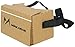 Google Cardboard Kit V2 by MINKANAK Bigger Lens 3D Virtual Reality Cardboard Glasses with Head Strap Nose Pad Forehead Pad and NFC Tag,Compatible with 3-6inch Screen Android and Apple Smartphone