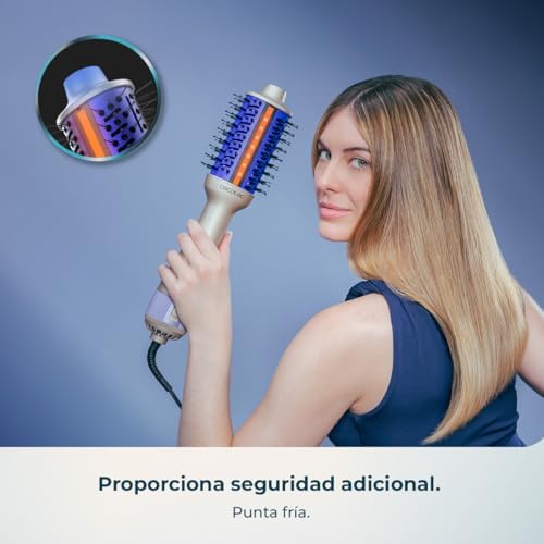 Aerografo CeramicCare i-Unique Volumizador. 1000W, tecnologia infravermelha, revestimento cerâmico, 2 velocidades, 3 temperaturas, ponta fria, cabo rotativo de 1,8 m