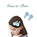 Prohouse 20 Pieces (10 Pairs) Boutique Baby Hair Flowers Snap Clips Wrapped Fabric Ribbon Berrettes Hair Pins For Toddler Girls Teens