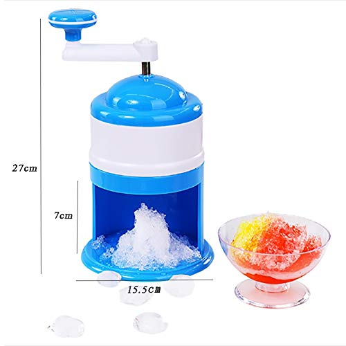 Handbetriebener Eiscrusher Maschine manuell Kurbel Eiswürfelzerkleinerer ABS Eiszerkleinerer 27x15.5cm – Bild 7